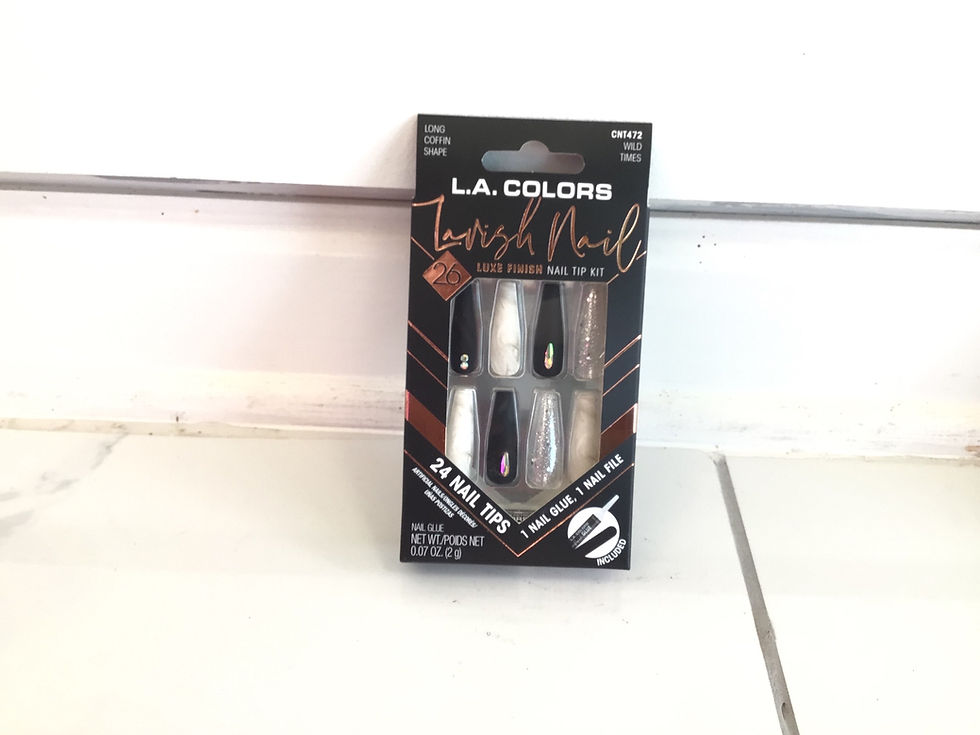 Thumbnail: L.A. COLORS Lavish Press On Nail  Kit (Glue Included )