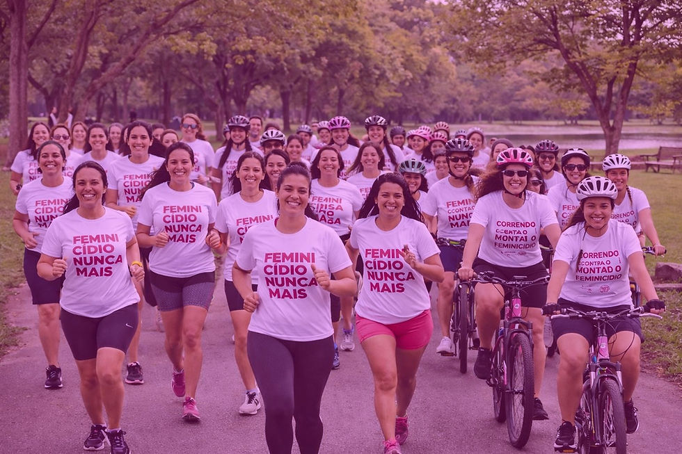 Correndo ou Pedalando contra o Feminicídio