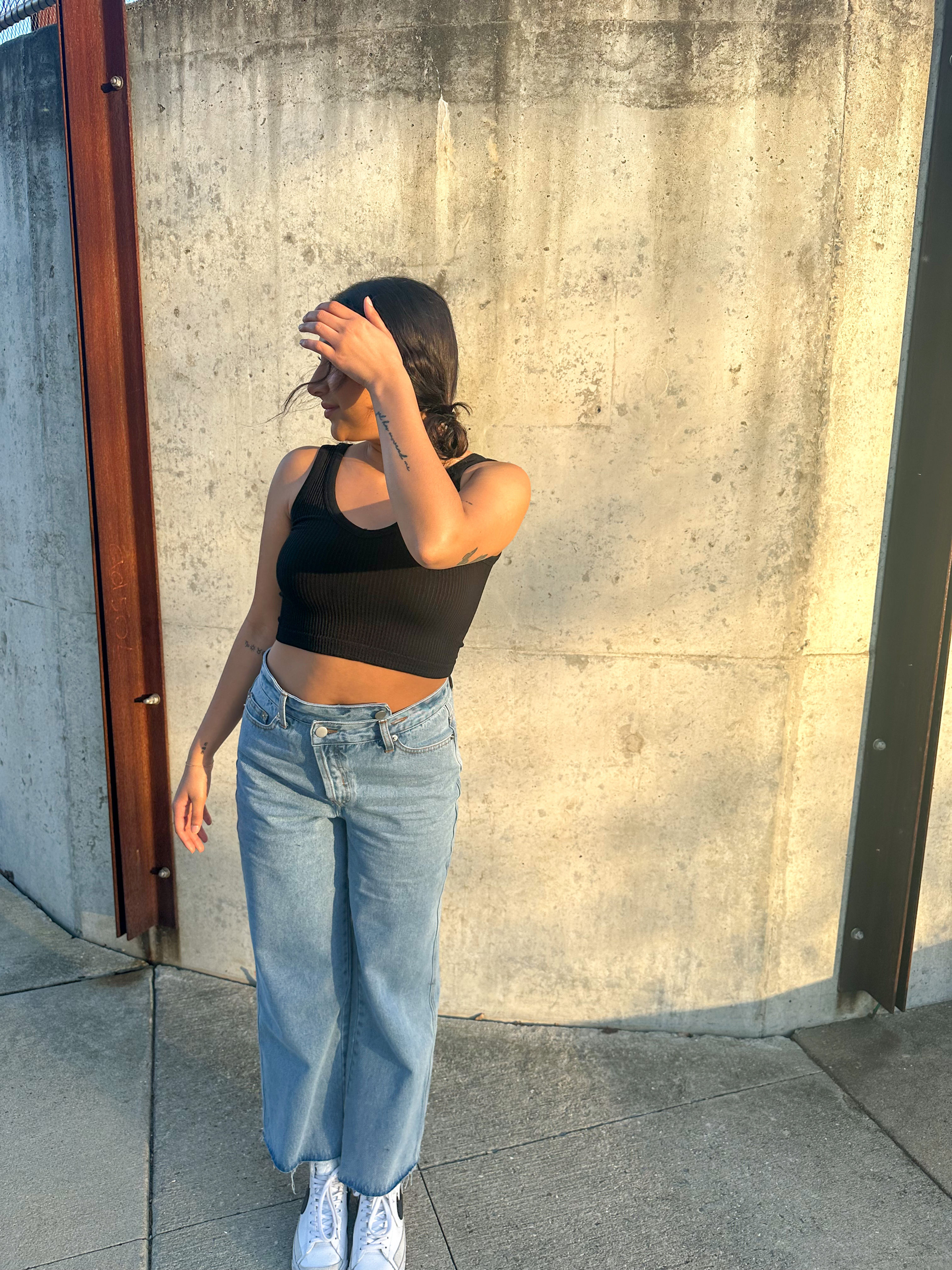 Brooklyn Asymmetric Jeans