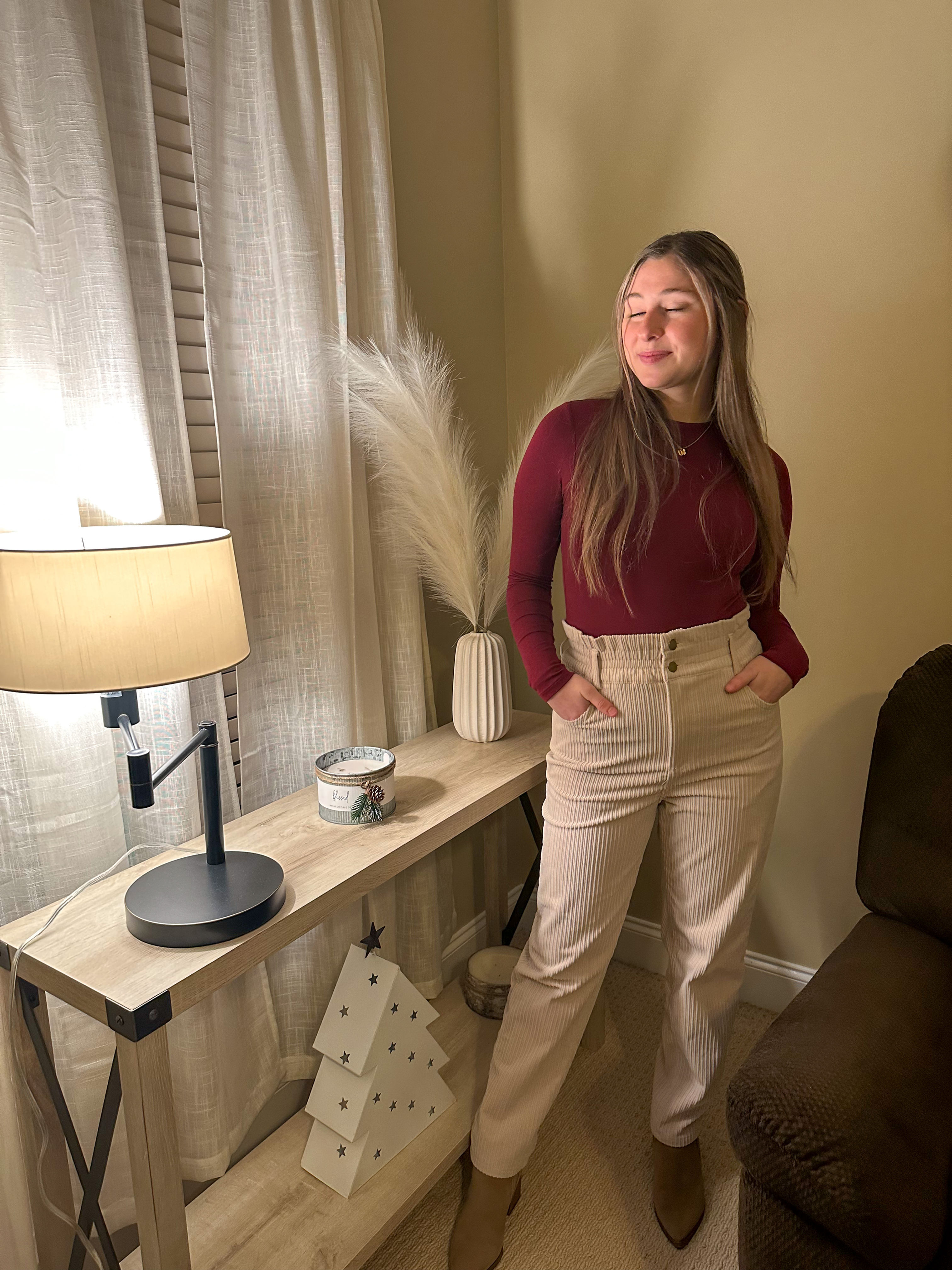 Coconut Milk Corduroy Pants