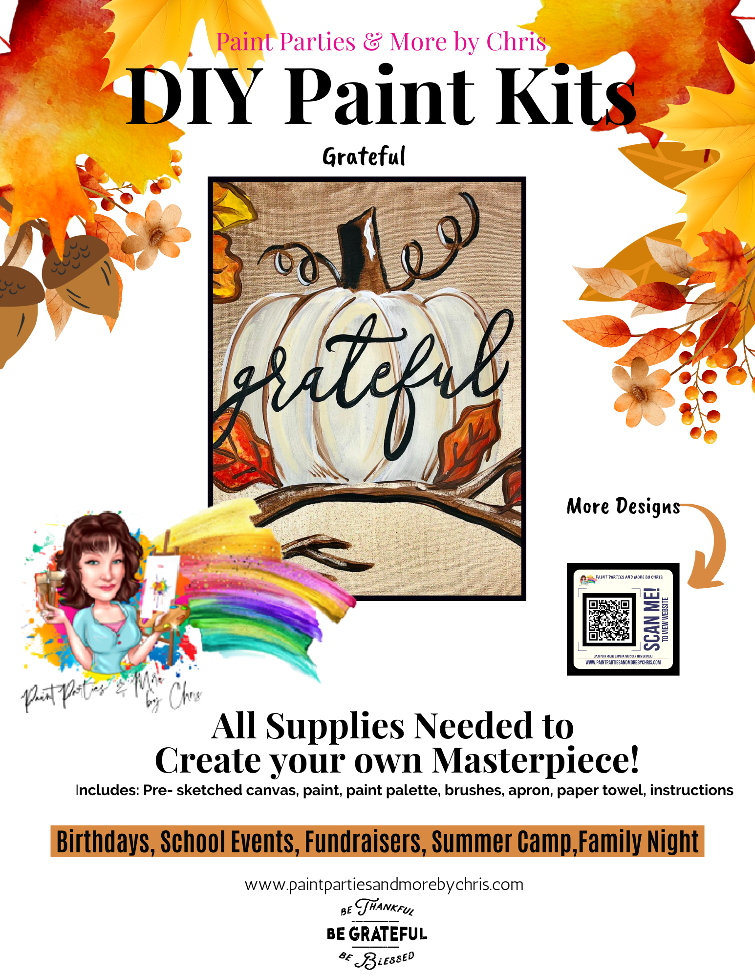 Grateful DIY Paint Party KIt