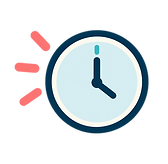 Navy blue clock and coral confetti-1.png