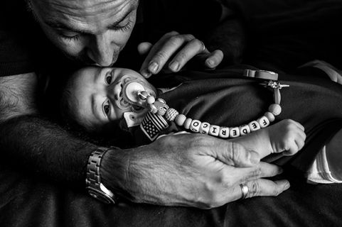 baby with pacifier