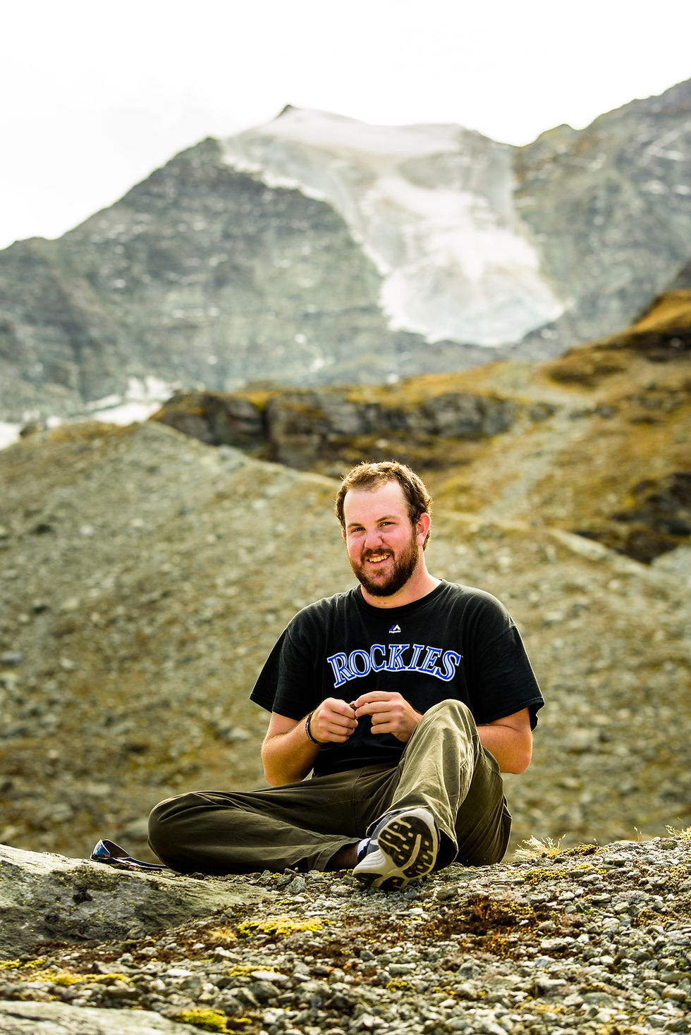 Alec at the glacier