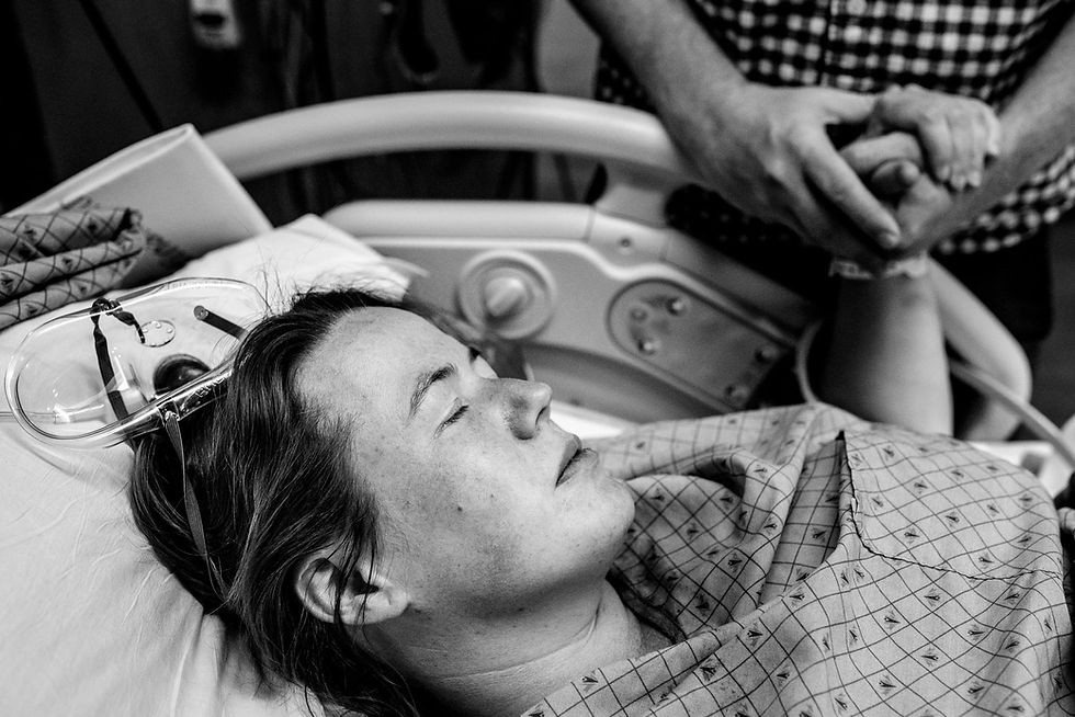 mother in relief after labor