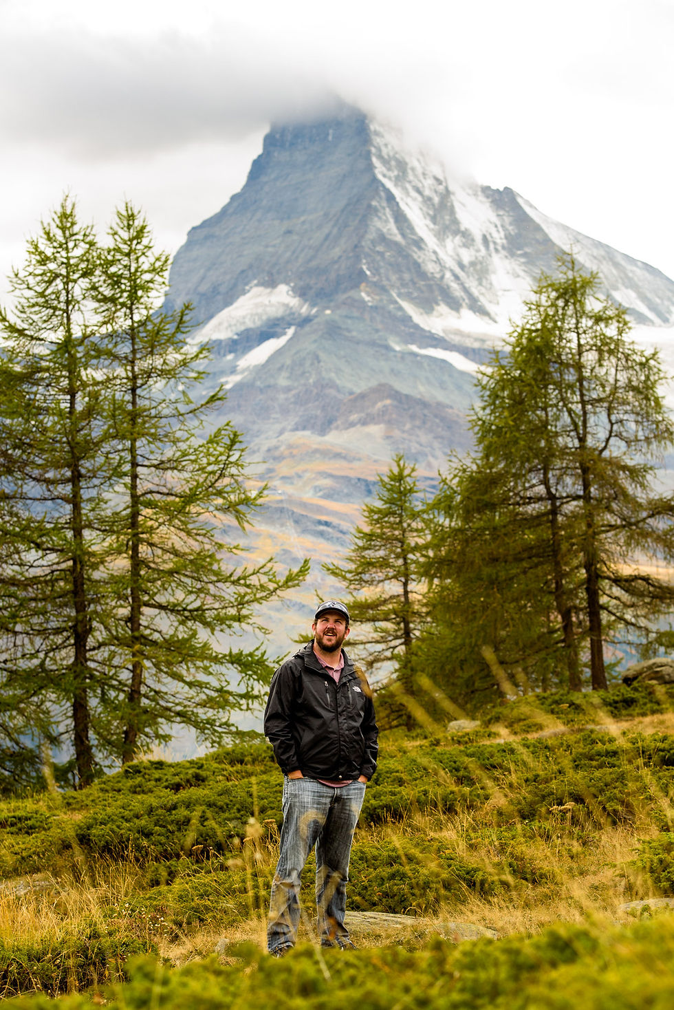 Alec in front of the Matterhorn