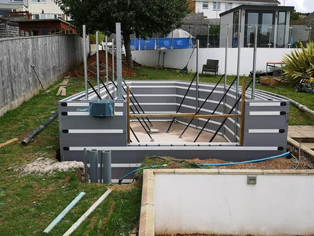 R-WALL builds a Koi pond!