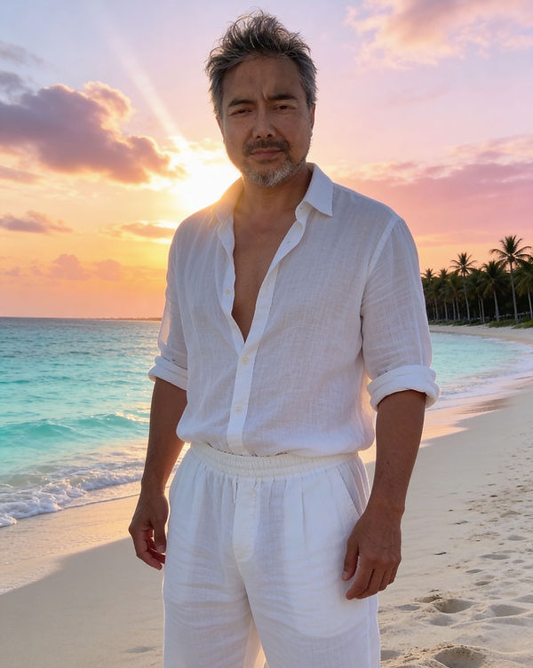 Danny On Tulum Beach Sunrise Photo.jpeg