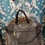 Thumbnail: Prada Large Studded Shoulder Grey Bag Crackle Effect 