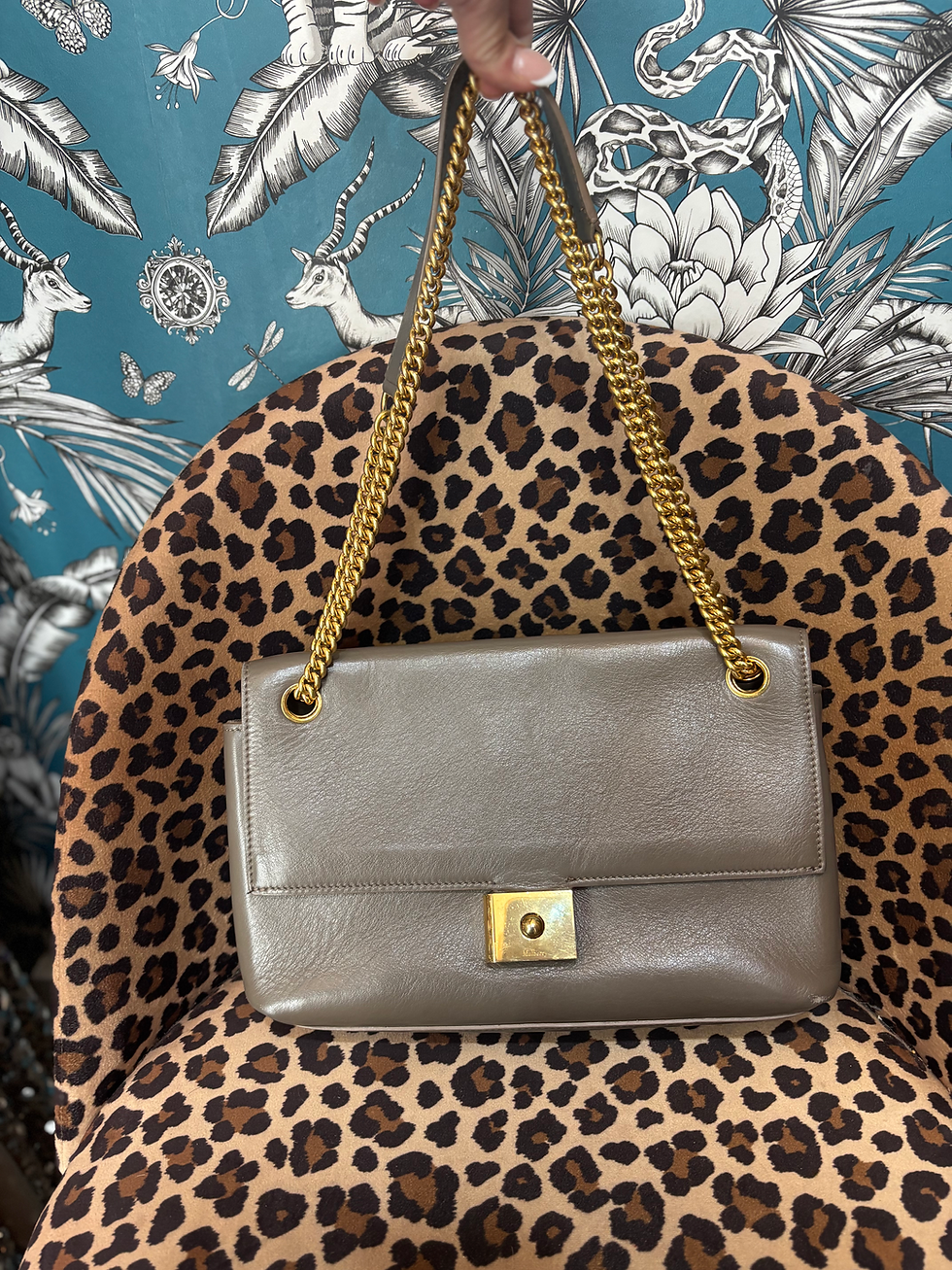 Thumbnail: Mulberry Cheyne Taupe Leather Shoulder Bag