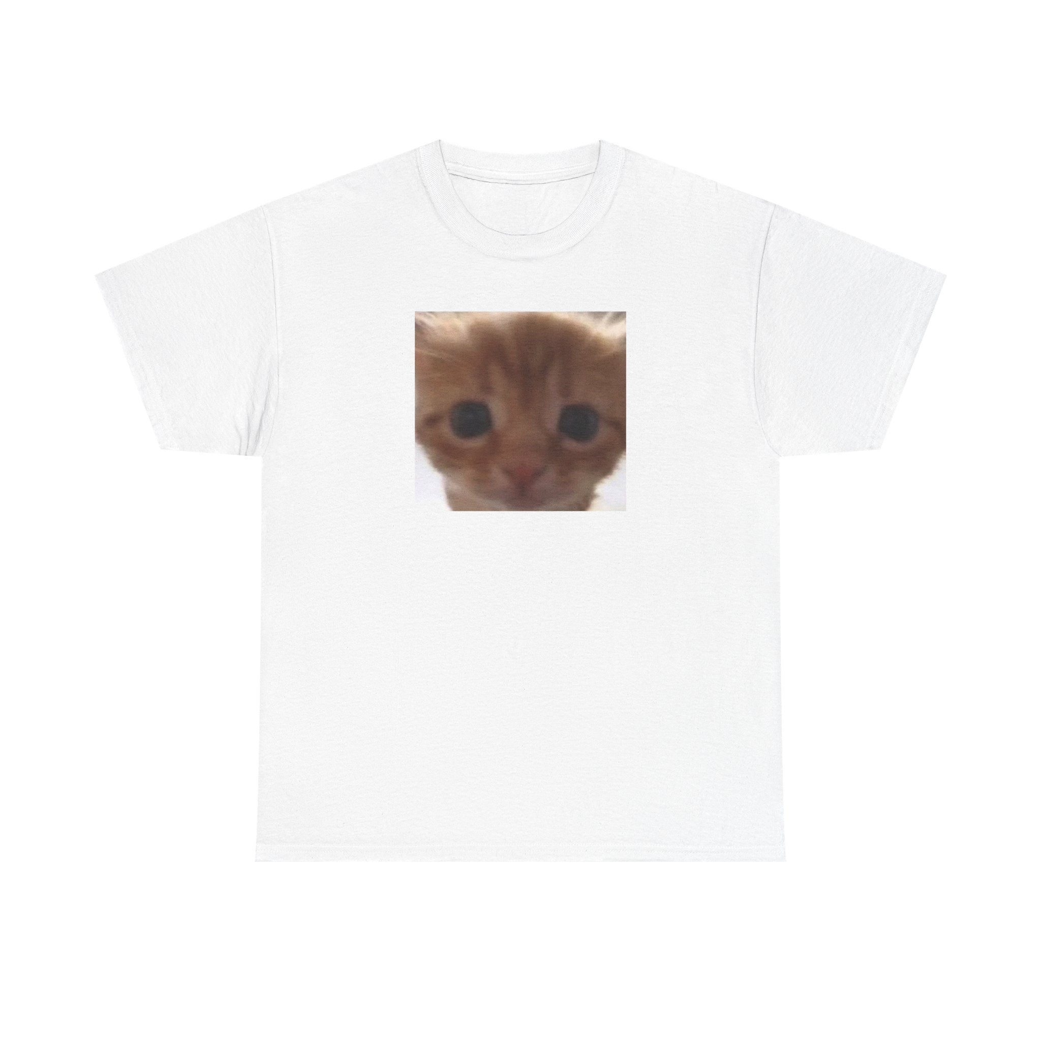 Cute Close Up Cat T-Shirt (Orange Catto)