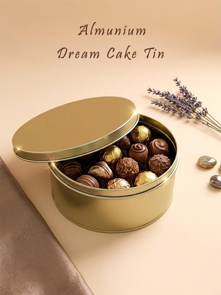 Aluminium Dream Cookies Tin – Premium Baking & Gift Packaging