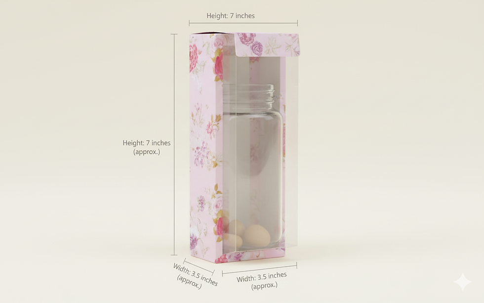 Thumbnail: Premium Hamper Jar Box TB 10x3.5x3.5 Inch | Jar Packaging & Gift Box