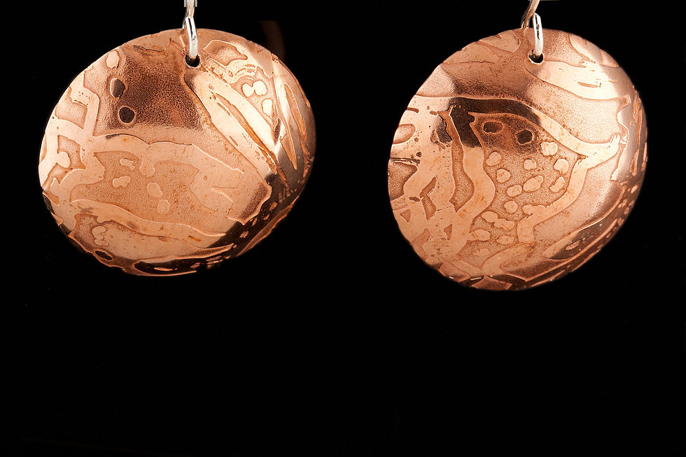 Copper Moons Earrings