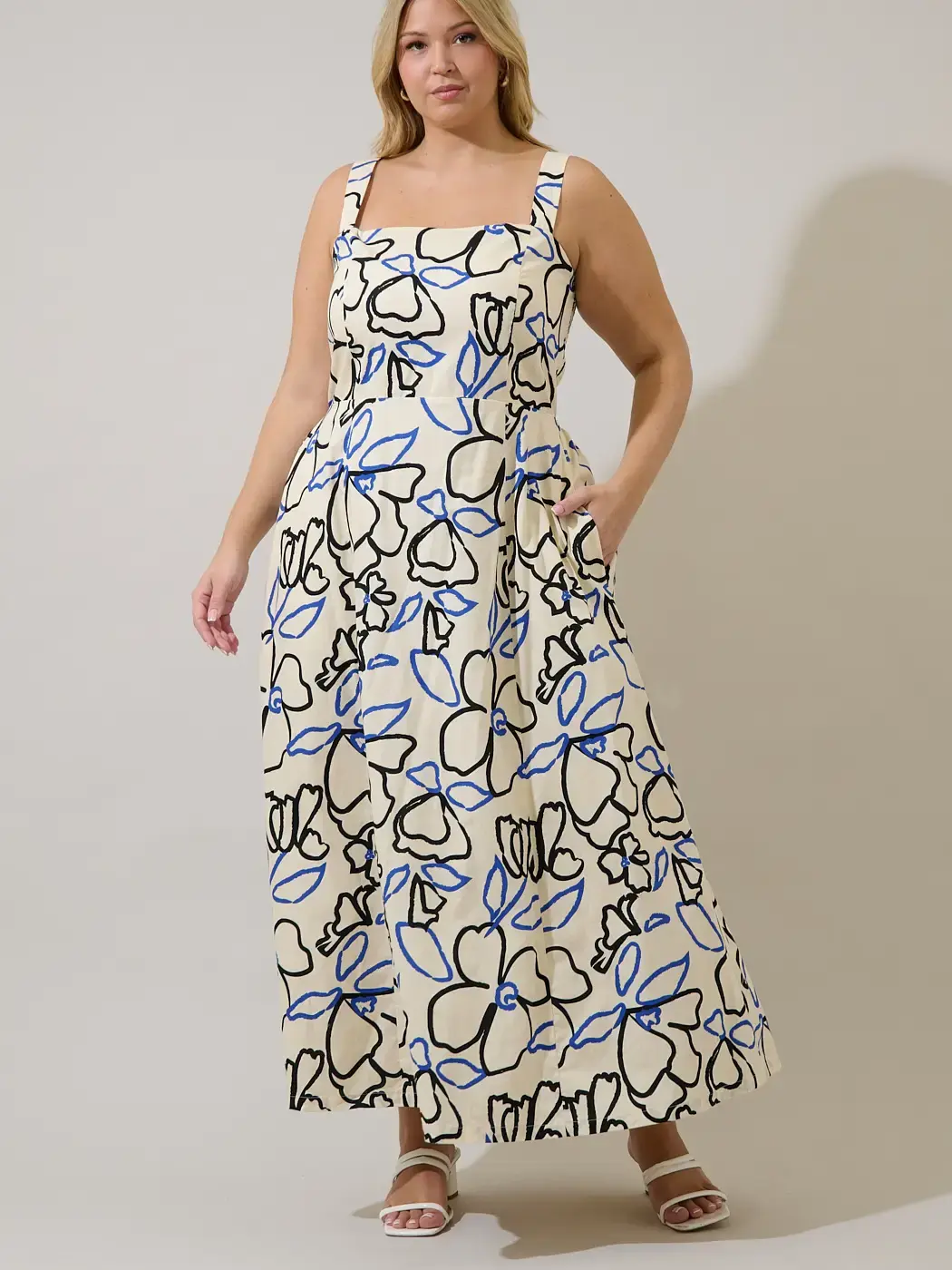 Steff Open Back Midi Dress