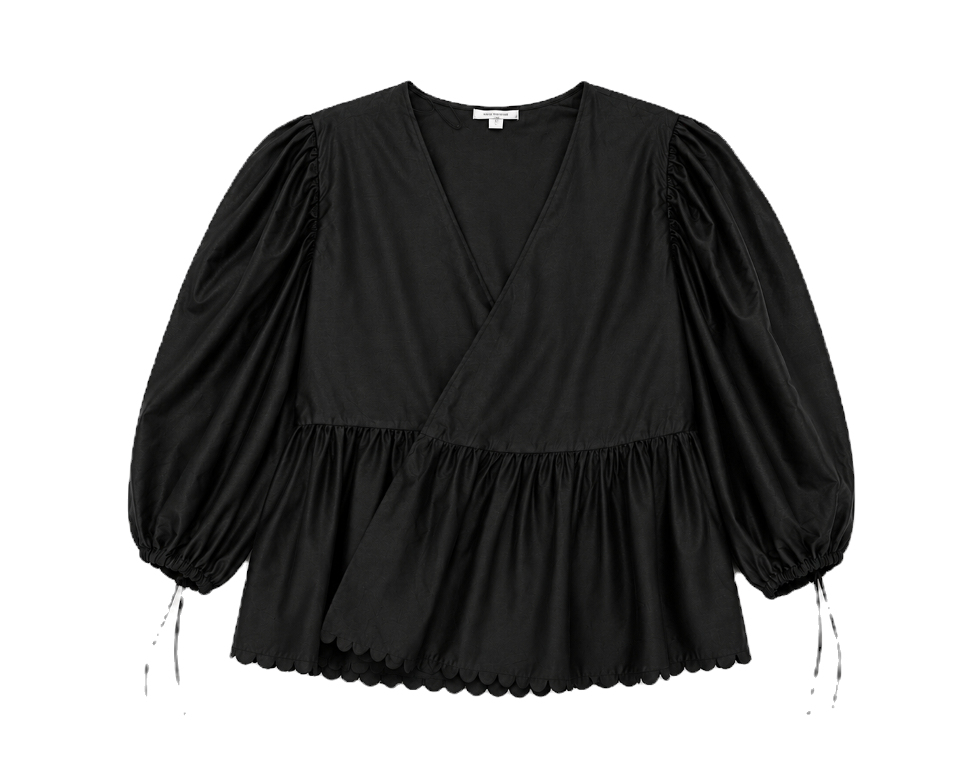 Balloon Sleeve Wrap Top