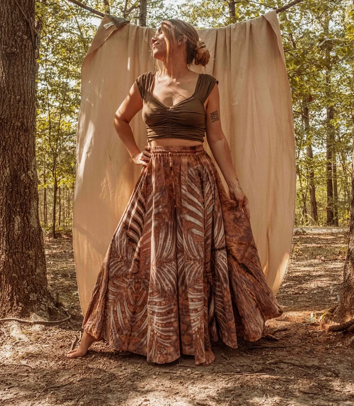 Boho Hand Dyed Palazzo Pants