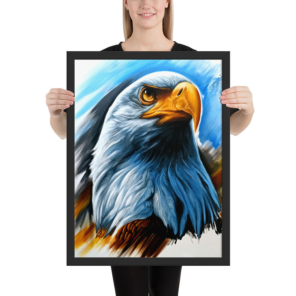 Miniatura: Quadro Decorativo Aguia Animal de Poder