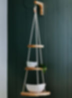 wood hanging planter