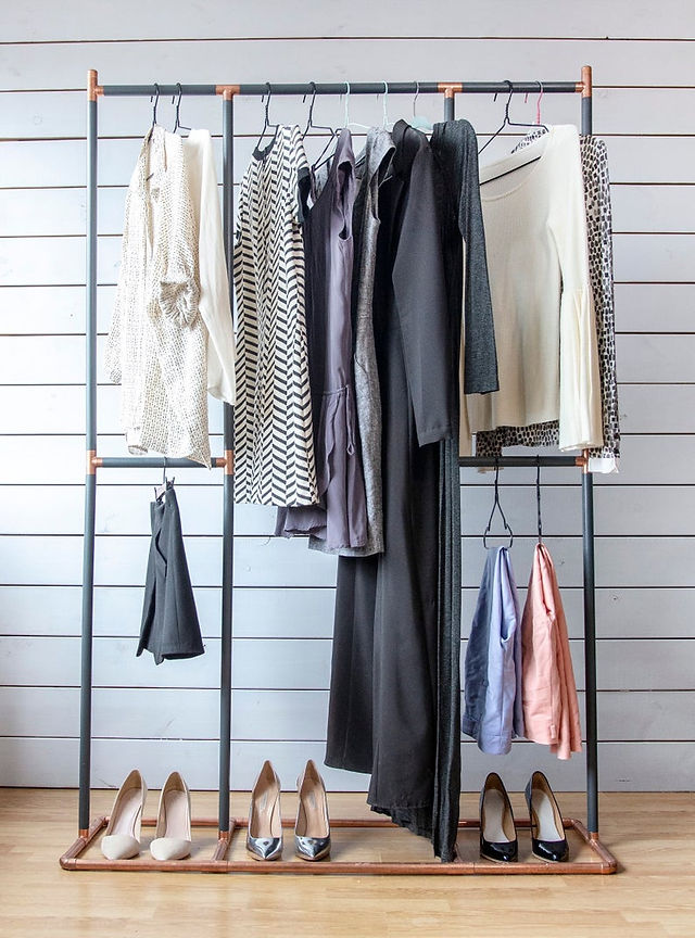 handmade minimalist clothing rack