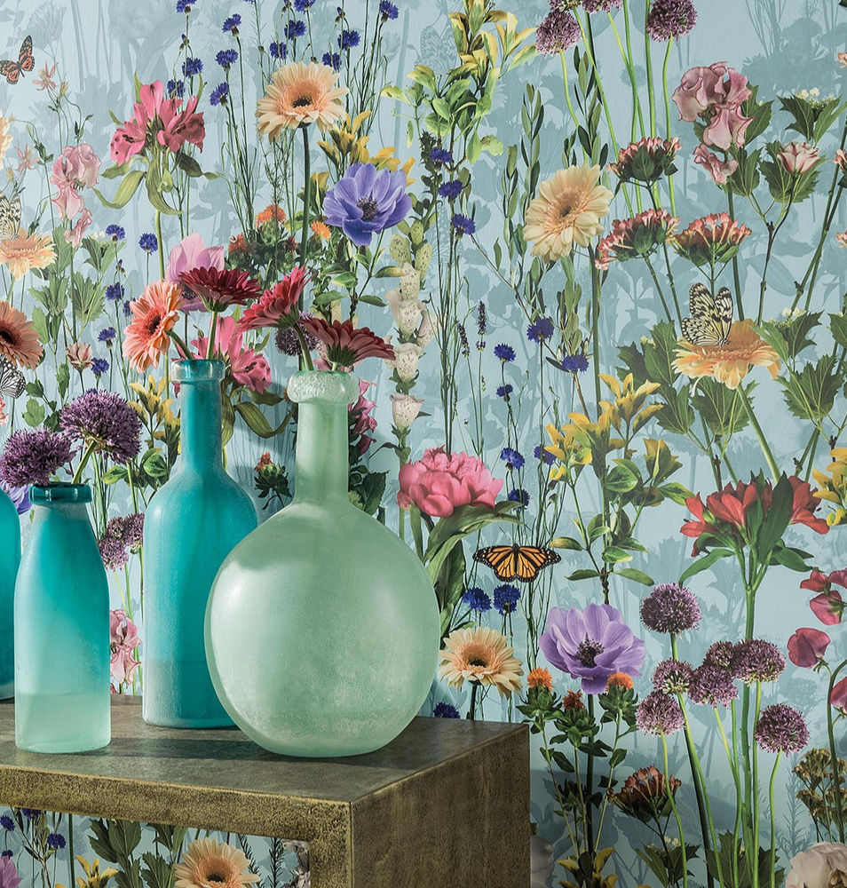 Floral Wallpaper Accent Wall Ideas