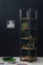 sustainable walnut plant stand for bathroom plants 