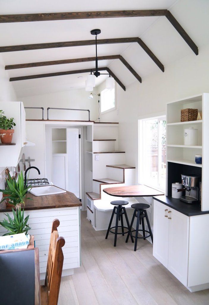 Bright Minimal Tiny Home Living 