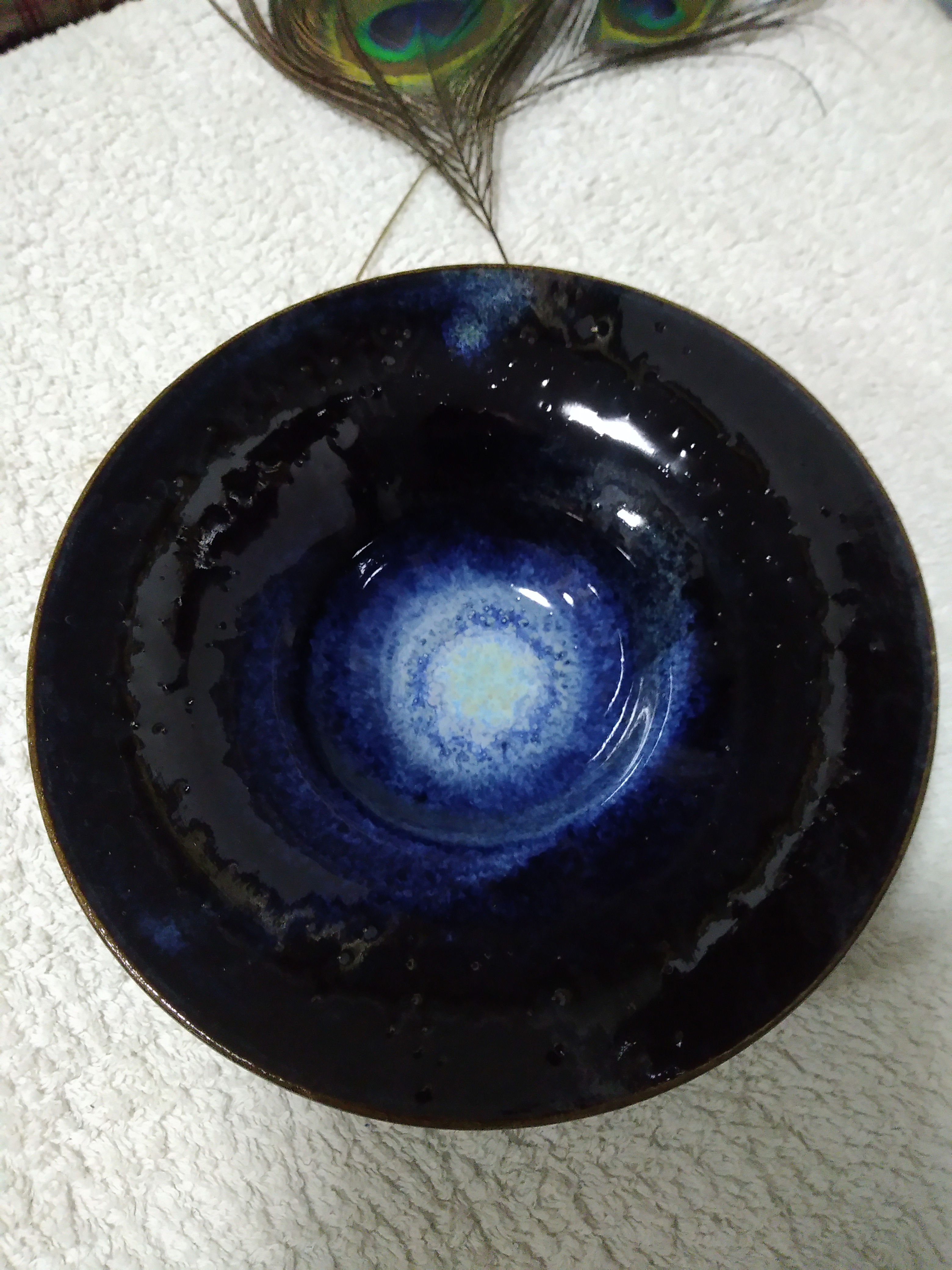 Coupe tripode bleu nuit