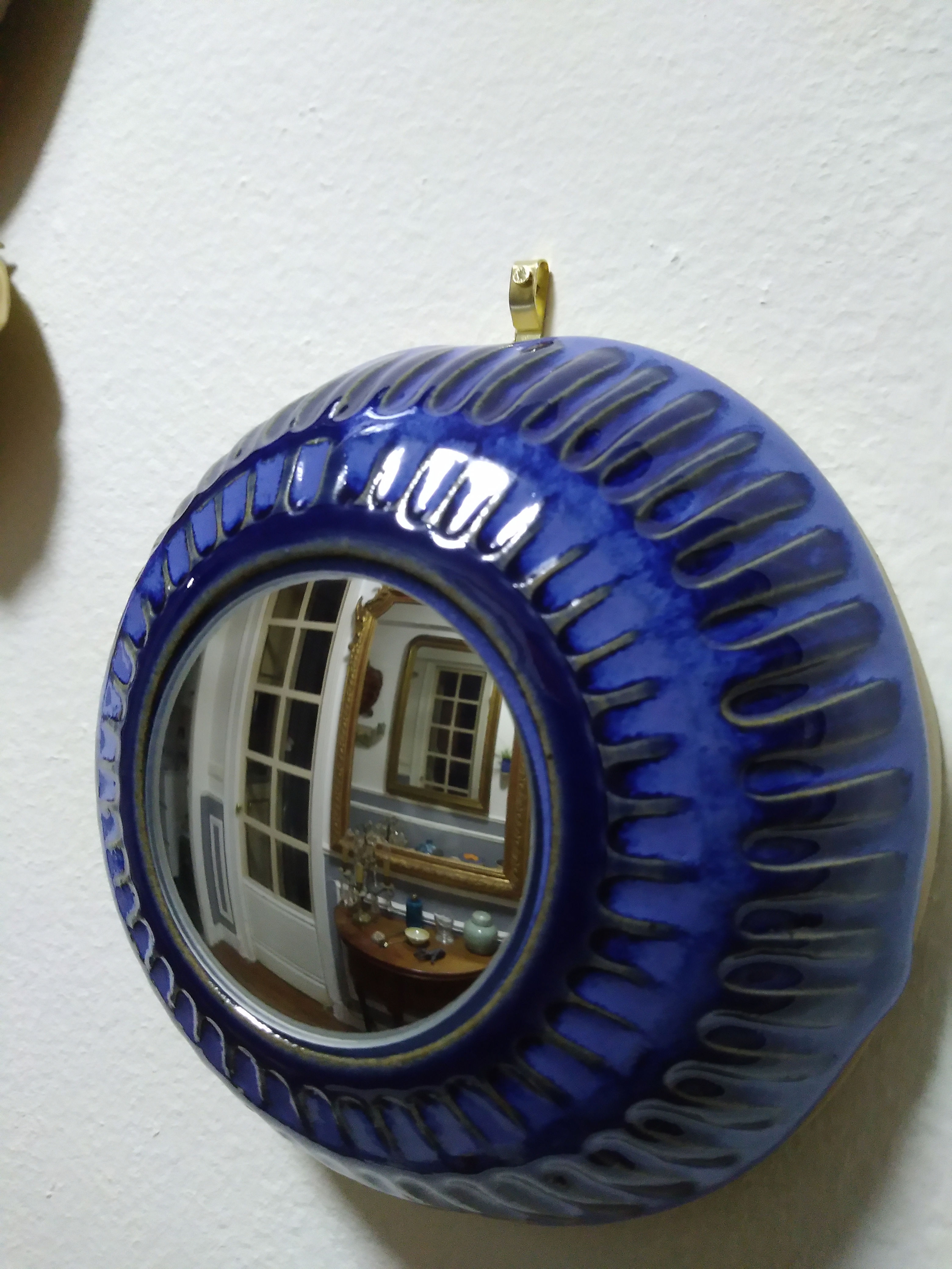 Miroir sorcière bleu indien