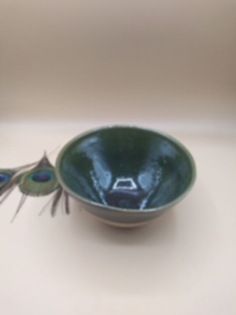 Saladier conique vert olive