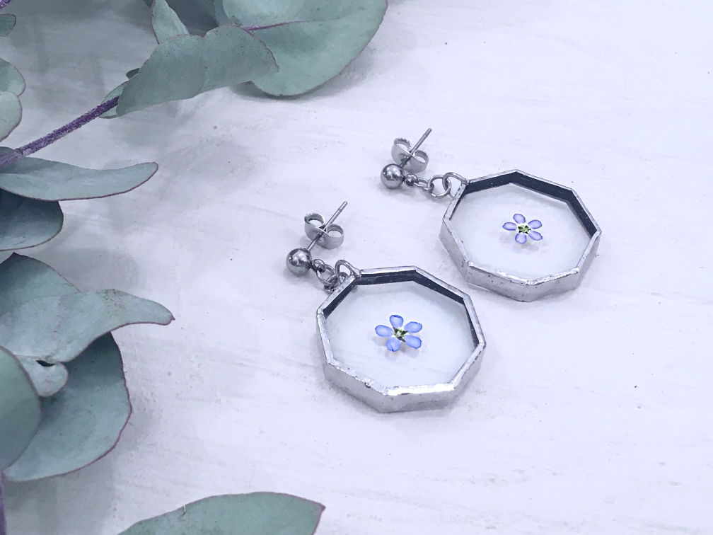 FOREST EARRINGS . FORGETMENOT