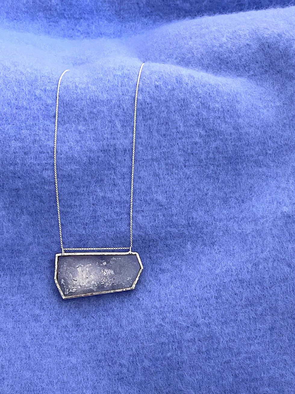 Thumbnail: ALCHEMY CITRIC ACID SILVER NECKLACE . 004