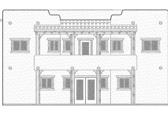 2D Render of proposed MIP Welcome Center main exterior.