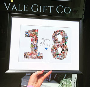 photo number collage print