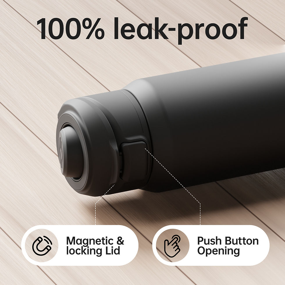 Thumbnail: Fjbottle Magnetic Thermos Stainless Steel Sports Water Bottle with Magnetic Phon