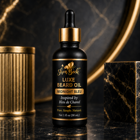 Shea Beck® Midnight Bleu Luxe Beard Oil (Inspired by Chanel Bleu)