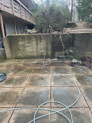 Concrete Patio Power Wash