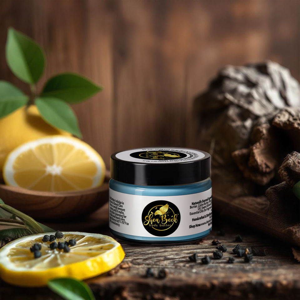 Savage Lux Scented Men Body Butter (Inspired by Dior) in a jar with bold, refined scent for skin and beard care.