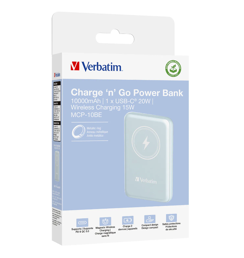 Thumbnail: [CCC認證產品] Verbatim  MagSafe Qi 15W PD 20W  10000mAh Battery MCP-10