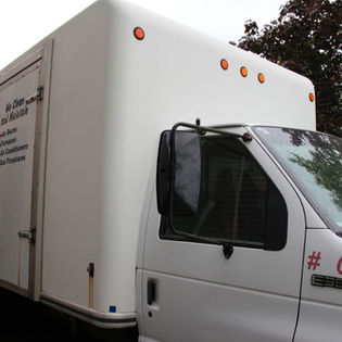 Front door of Raye-Van's van