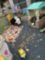 Our infants enjoying outdoor play