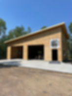 View of an under construction warehouse