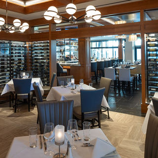 Elegant dining room at Ruth's Chris Woodland Hills