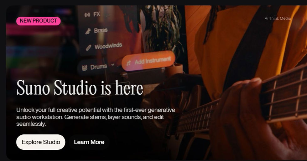 Suno AI Music Creator App at AI Think Media