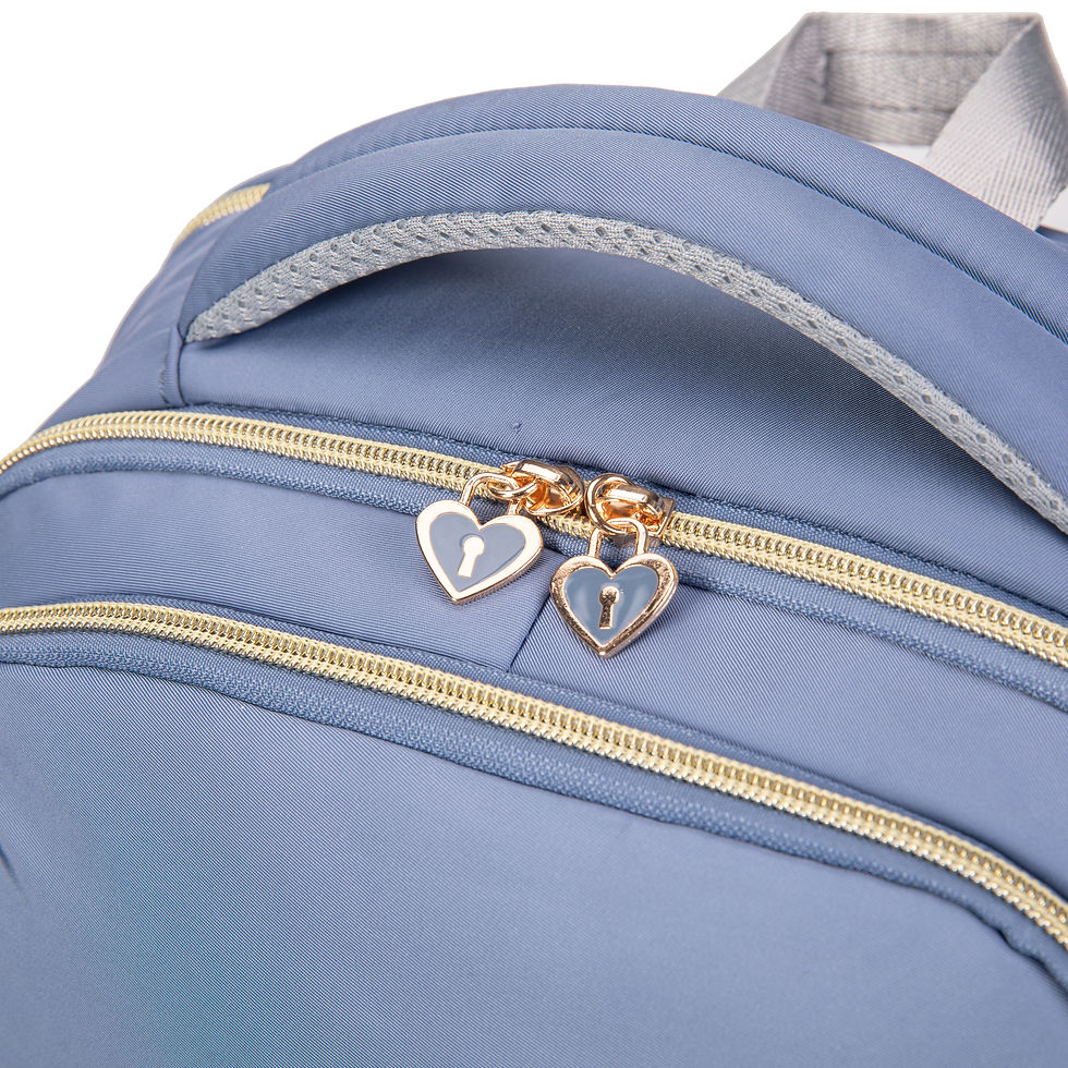 Miniatura: MOCHILA SOCIAL FEMININA / 6 BOLSOS - ALÇA P/ MALA E COSTAS ACOLCHOADAS