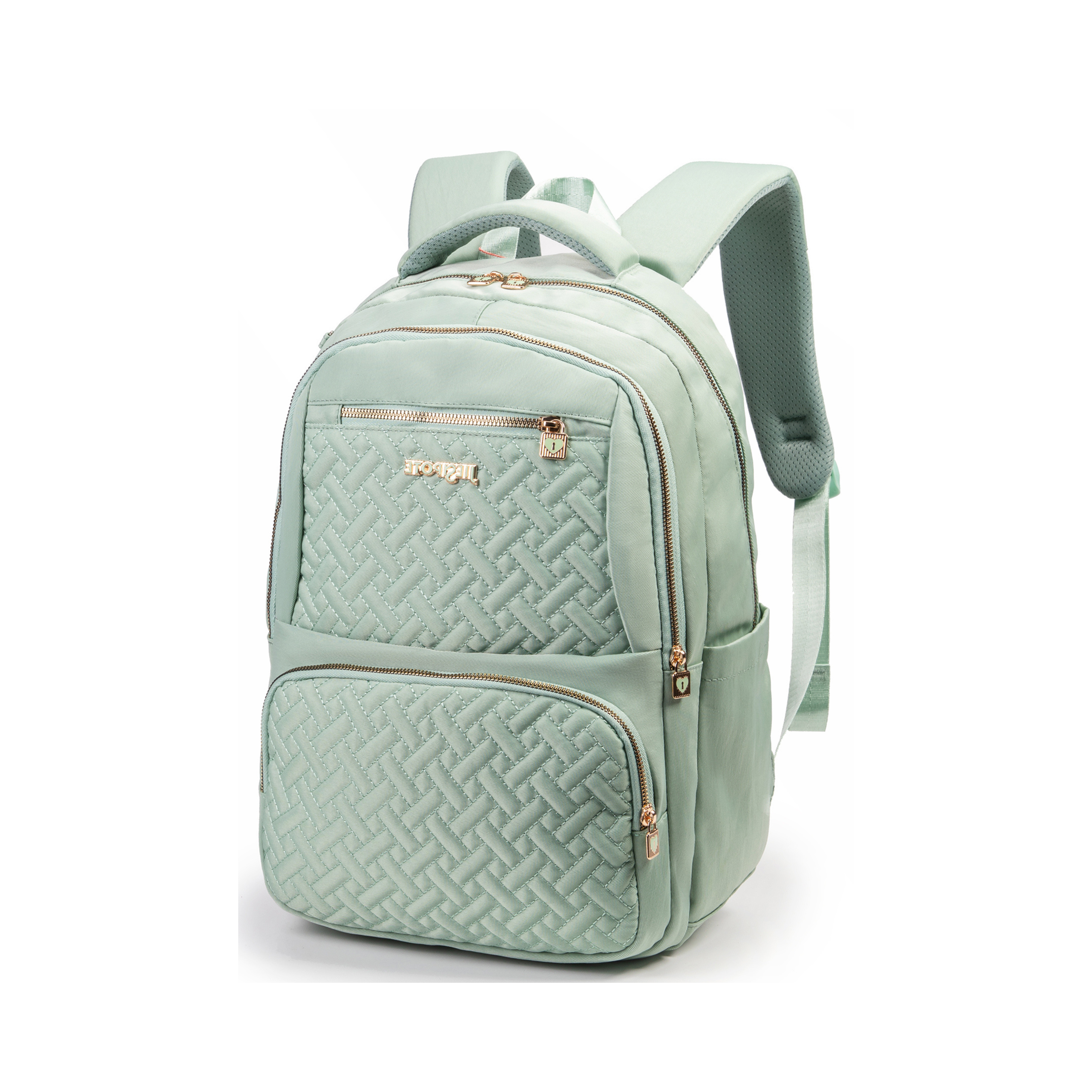 MOCHILA FEMININA / 3 BOLSOS - ALÇA P/ MALA E COSTAS ACOLCHOADA