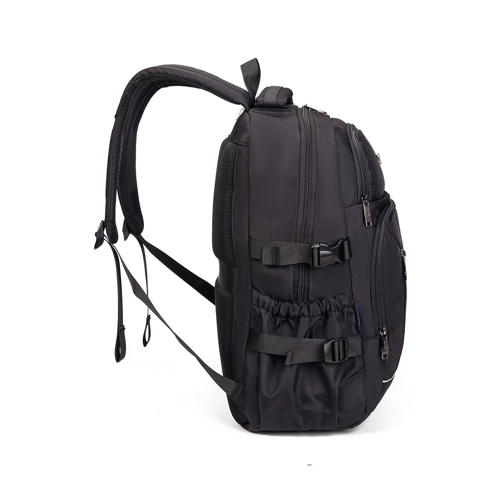 Miniatura: MOCHILA SOCIAL MASCULINA / 5 BOLSOS - USB, ALÇA P/ MALA E BOLSO P/ NOTEBOOK