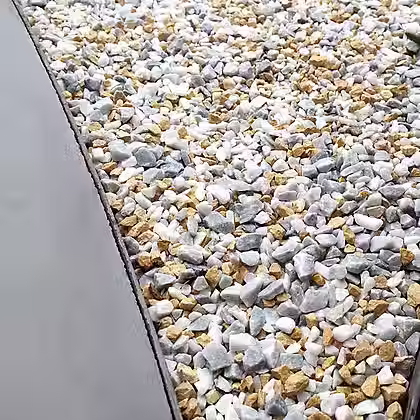 Gravier décoratif tropical 8/12 multicolore pour terrasse