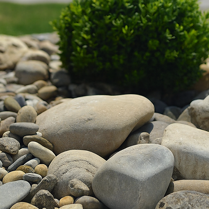 Galet gris 20/50 naturel pour massifs et rocailles