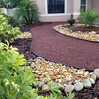 Pouzzolane rouge 7/12 naturelle pour paillage décoratif